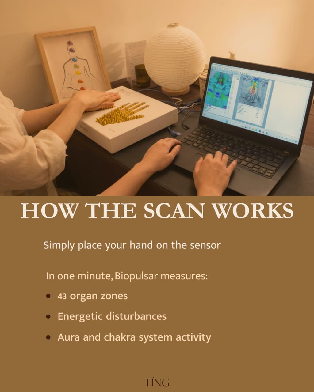 A hand resting on the Bio-Pulsar sensor during a multi-week cognitive reset